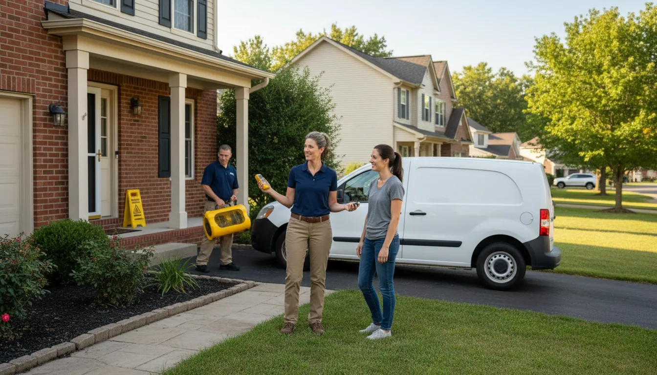 Water restoration image for Water Damage & Restoration Services in Bennington, IN